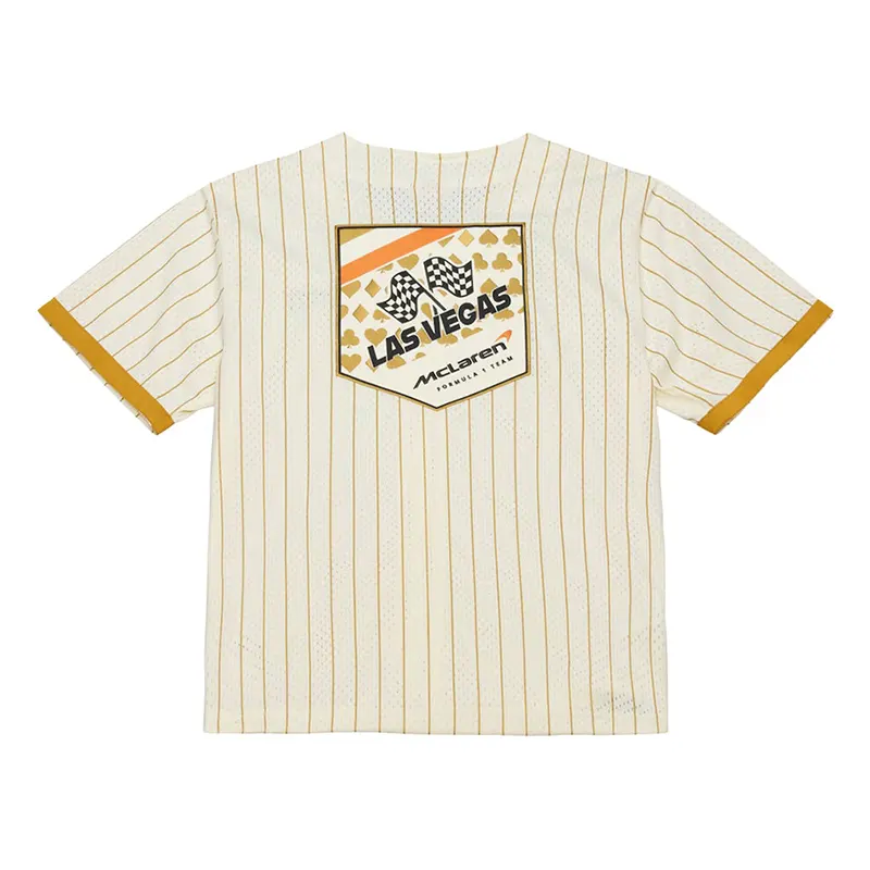 McLaren Mitchell & Ness Las Vegas Mesh Button Front Jersey - Image 3