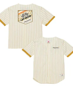 McLaren Mitchell & Ness Las Vegas Mesh Button Front Jersey