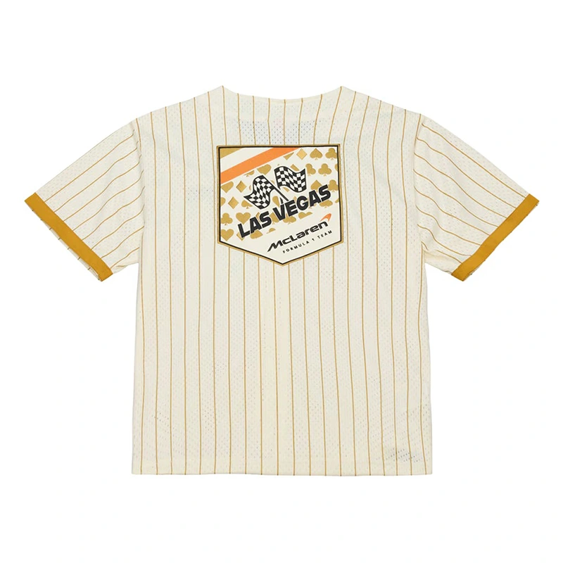 McLaren Mitchell & Ness Las Vegas Mesh Button Front Jersey - Image 3