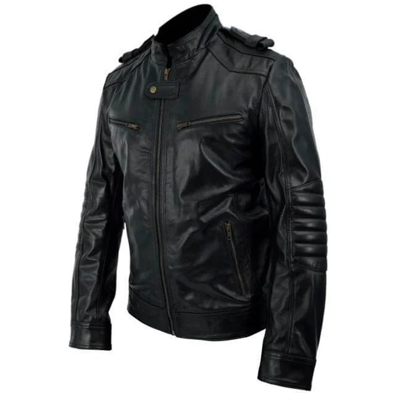 Men Aaron Paul Breaking Bad Premium Leather Jacket - Image 3