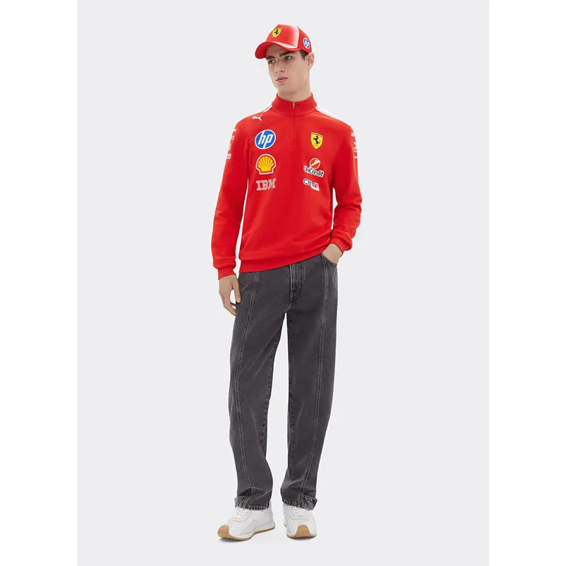 Mens 2026 Puma for Scuderia Ferrari HP Half Zip Sweatshirt - Image 2