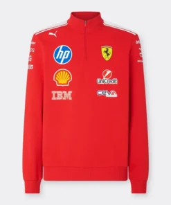 Mens 2026 Puma for Scuderia Ferrari HP Half Zip Sweatshirt