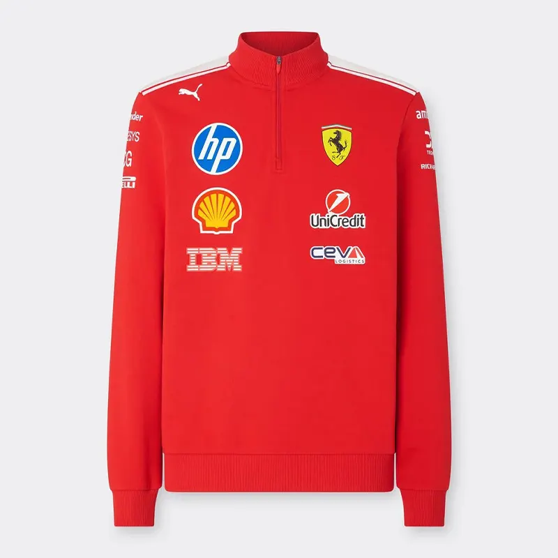 Mens 2026 Puma for Scuderia Ferrari HP Half Zip Sweatshirt