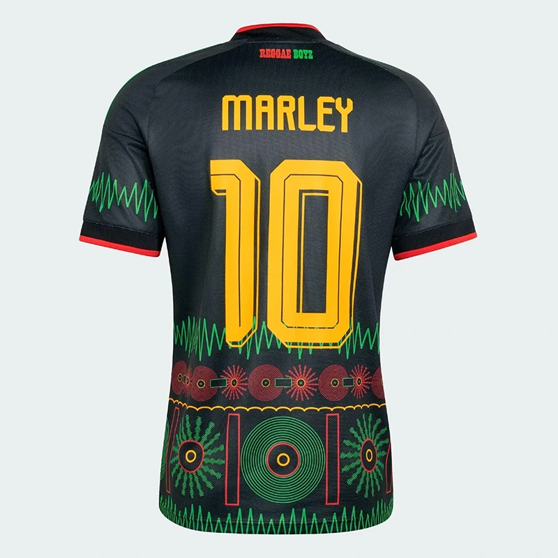 Men's Adidas Jamaica 26 Away Marley 10 Jersey - Image 2