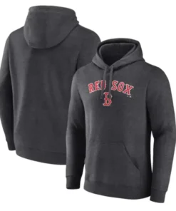 Men’s Boston Red Sox Charcoal Team Lockup Hoodie