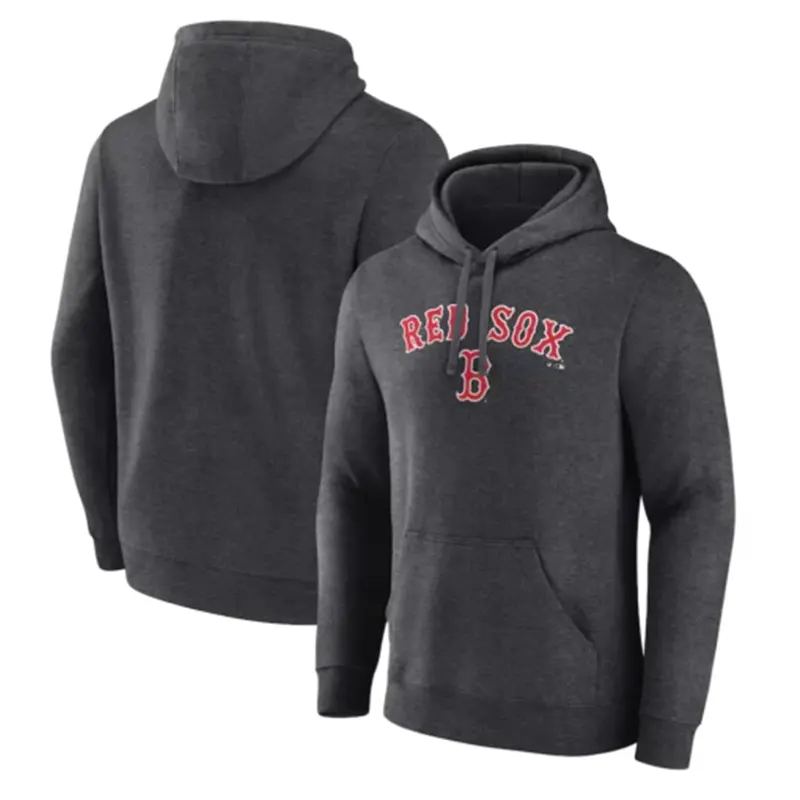 Men’s Boston Red Sox Charcoal Team Lockup Hoodie