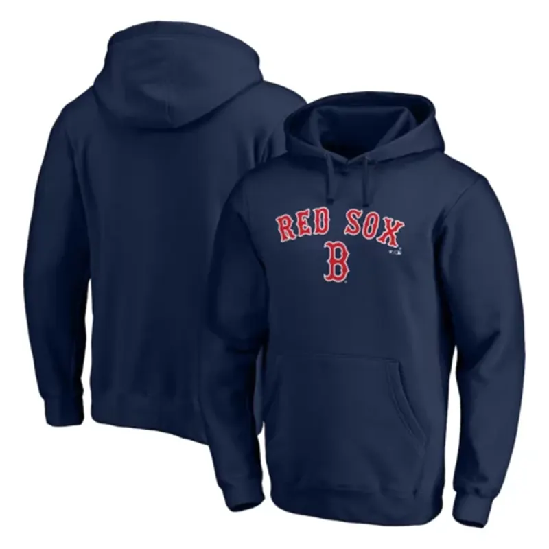 Men’s Boston Red Sox Navy Team Lock Up Wordmark Hoodie