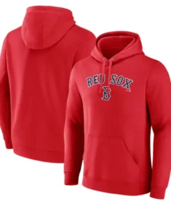 Men’s Boston Red Sox Red Team Lockup Pullover Hoodie