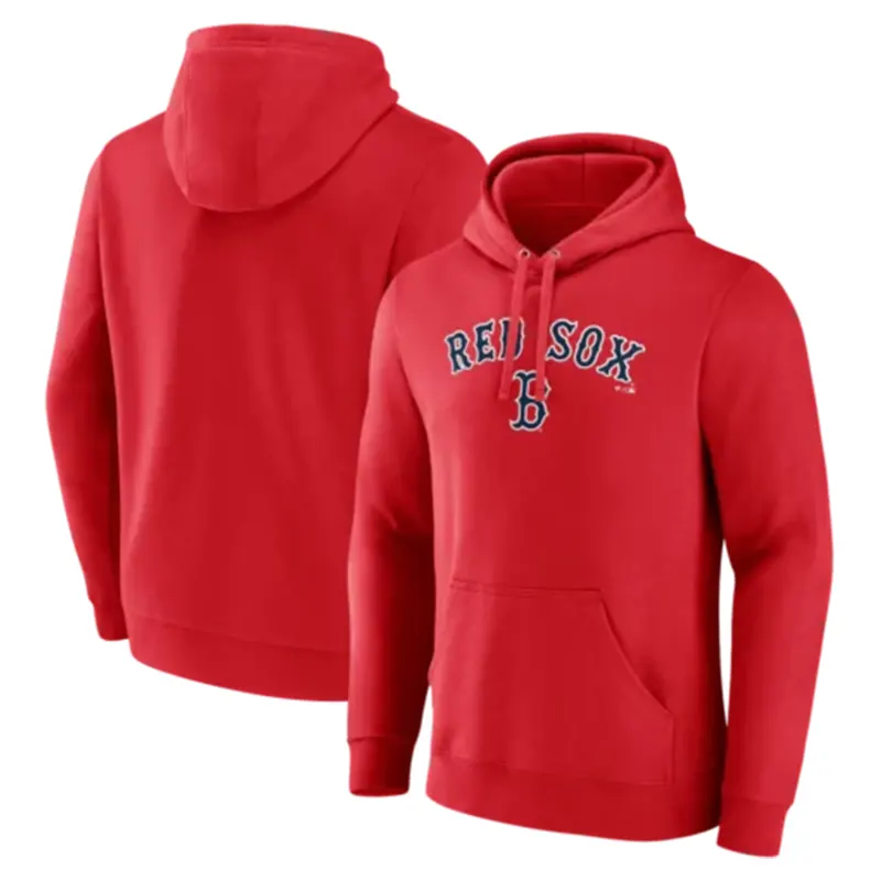 Men’s Boston Red Sox Red Team Lockup Pullover Hoodie