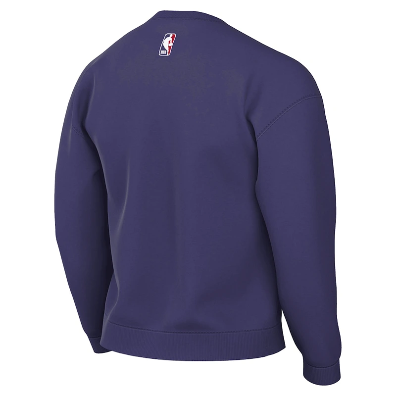 Men’s Charlotte Hornets Jordan Brand Purple Statement Edition Sweatshirt - Image 3