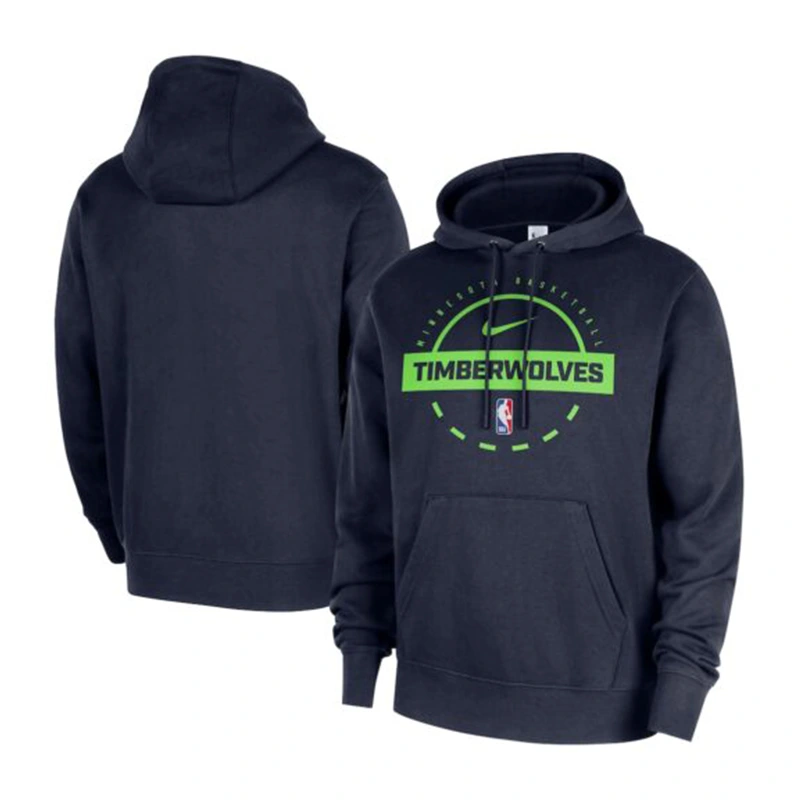 Men’s Minnesota Timberwolves Nike Navy 2025/26 Authentic Practice Hoodie