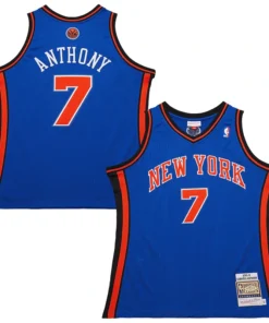 Men's New York Knicks Mitchell & Ness #7 Carmelo Anthony