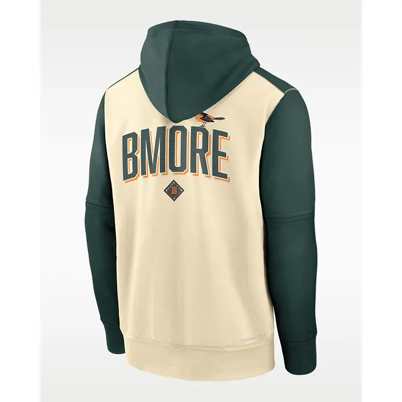 Mens Nike Baltimore Orioles 2026 City Connect Therma Authentic Collection Hoodie - Image 2