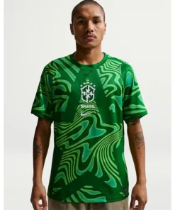 Men's Nike Brazil 2026 Stadium Goalkeeper Short-Sleeve Jersey