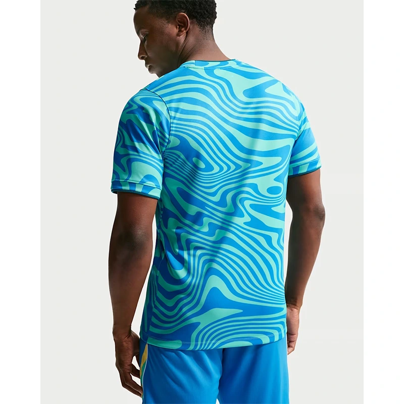 Men's Nike Brazil Academy Pro Pre-Match Short-Sleeve Top - Image 2