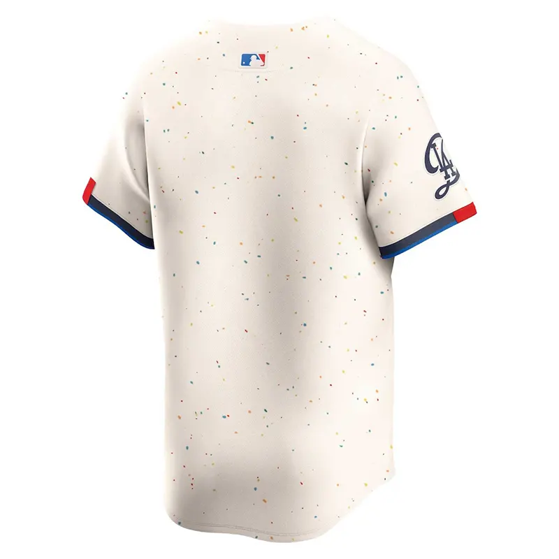 Mens Nike Cream Los Angeles Dodgers City Connect Limited Jersey - Image 3