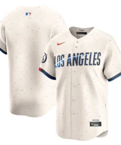 Mens Nike Cream Los Angeles Dodgers City Connect Limited Jersey