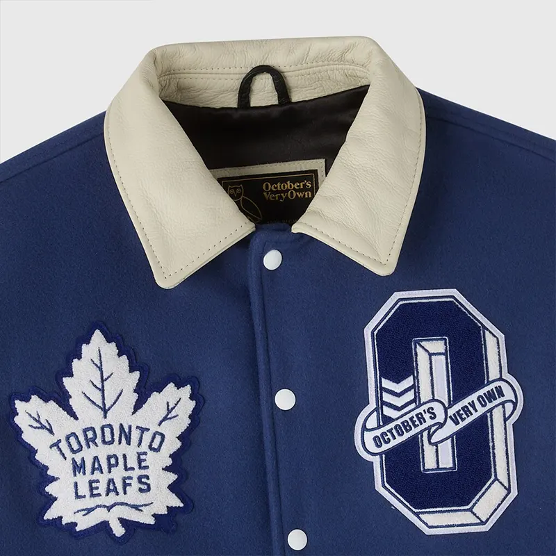 Mens Toronto Maple Leafs x OVO Varsity Jacket - Image 2