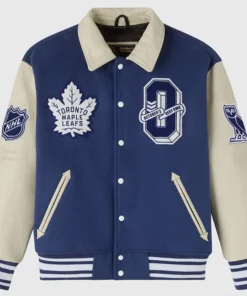 Mens Toronto Maple Leafs x OVO Varsity Jacket