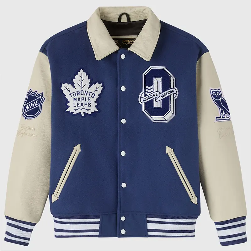 Mens Toronto Maple Leafs x OVO Varsity Jacket