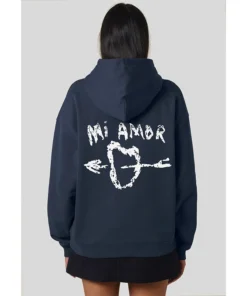 Mi Amor Blue Hoodie