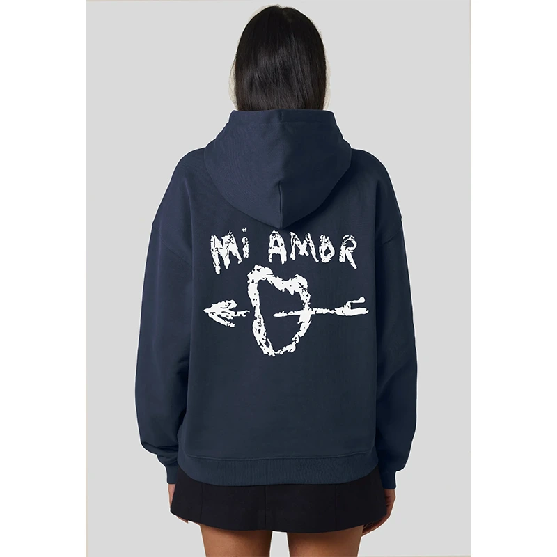Mi Amor Blue Hoodie