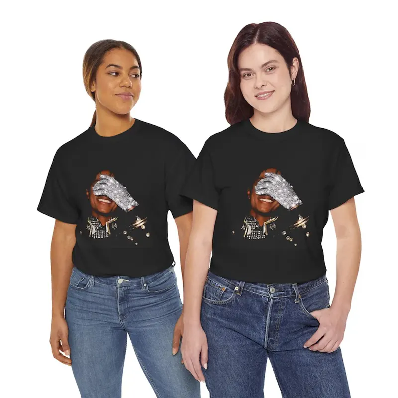 Michael Jackson Glove Graphic T-Shirt - Image 2