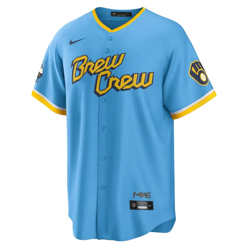 Milwaukee Brewers City Connect Nike Mens Mlb T-Shirt - Image 2