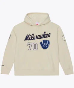 Milwaukee Brewers Cream Yacht Rock Fleece Hoodie