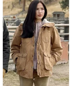 Monica Dutton Yellowstone Fur Collar Jacket