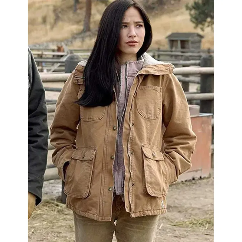 Monica Dutton Yellowstone Fur Collar Jacket