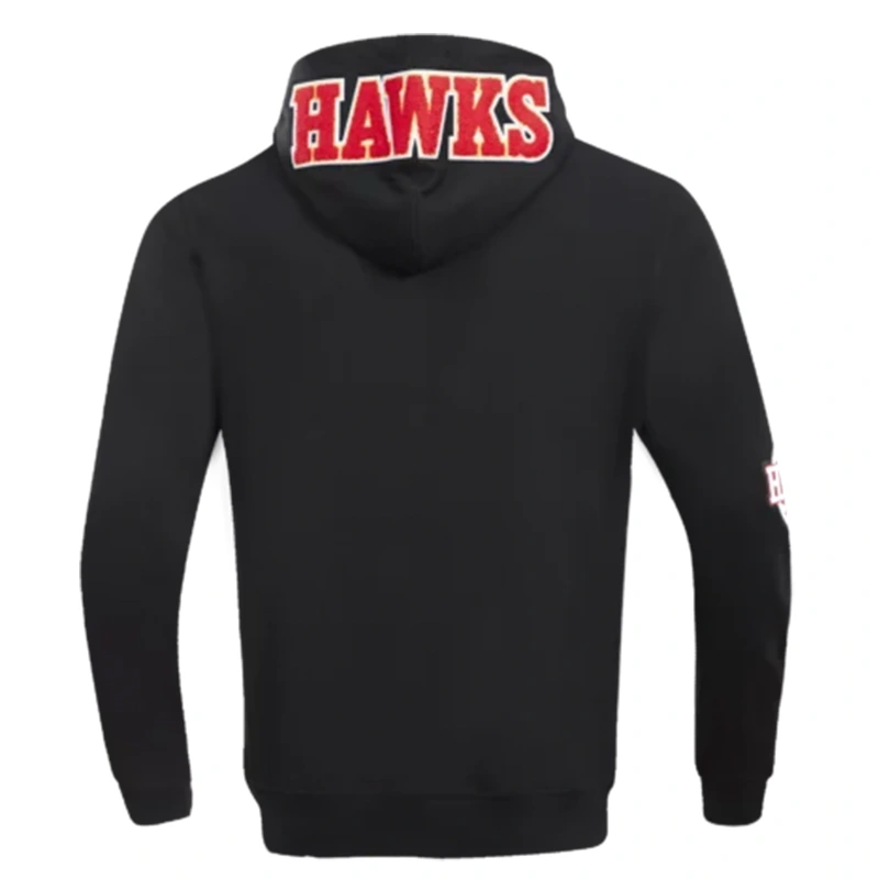 NBA Atlanta Hawks Classic Chenille Men’s Full ZIP Hoodie - Image 2