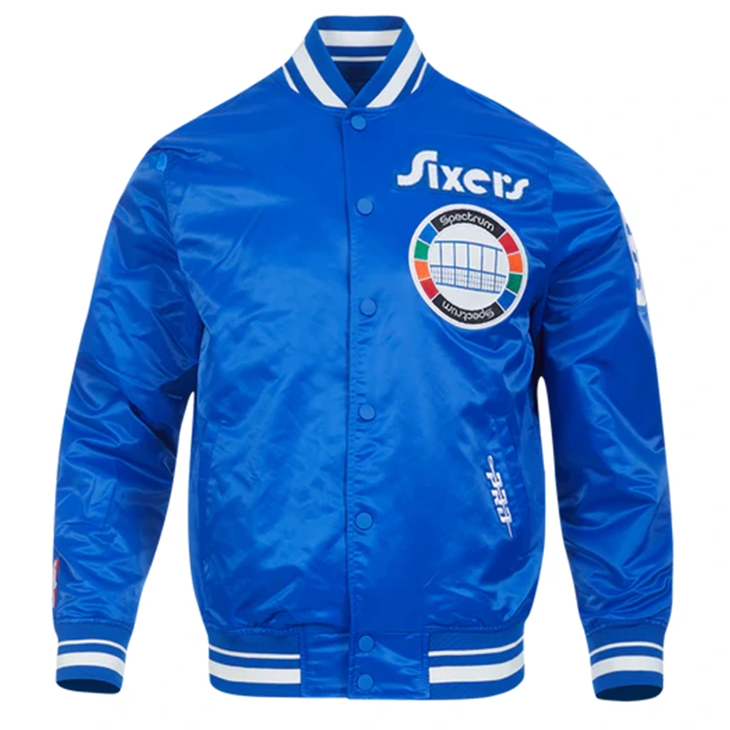 NBA Philadelphia 76ERS City Edition 24-25 Rib Satin Blue Jacket