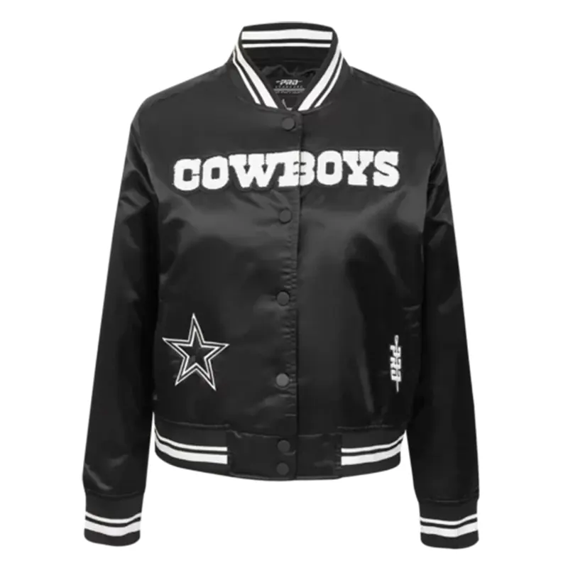 NFL Dallas Cowboys Pearls Women’s Rib Satin Jacket