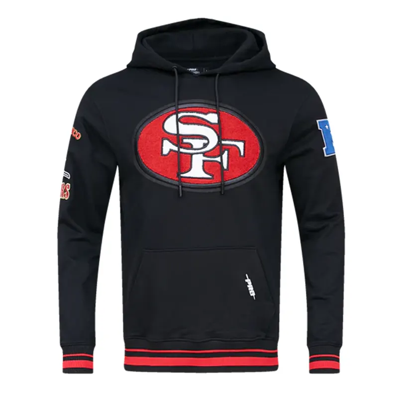 NFL SAN Francisco 49ERS Retro Classic Pullover Cream Hoodie - Image 7