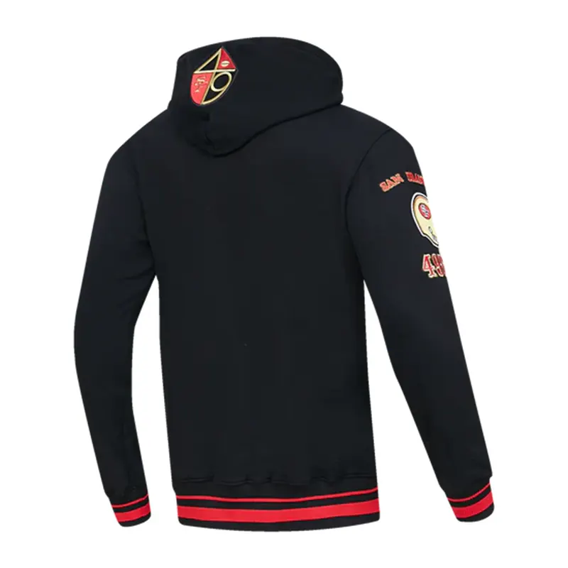 NFL SAN Francisco 49ERS Retro Classic Pullover Cream Hoodie - Image 9