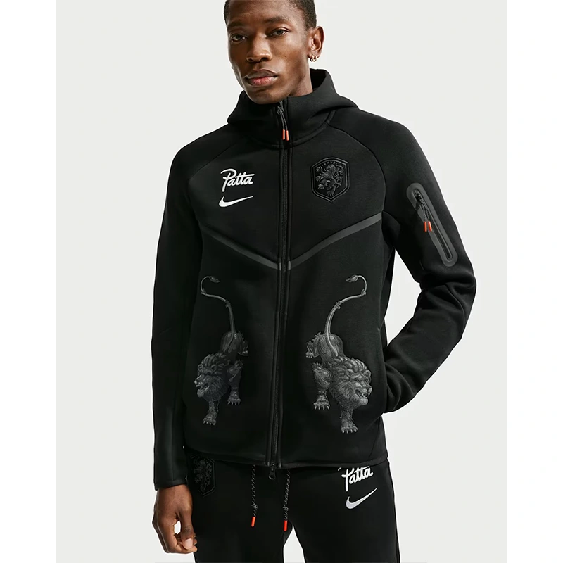 Netherlands x Patta Tech Fleece Full-Zip Windrunner Hoodie - Image 2