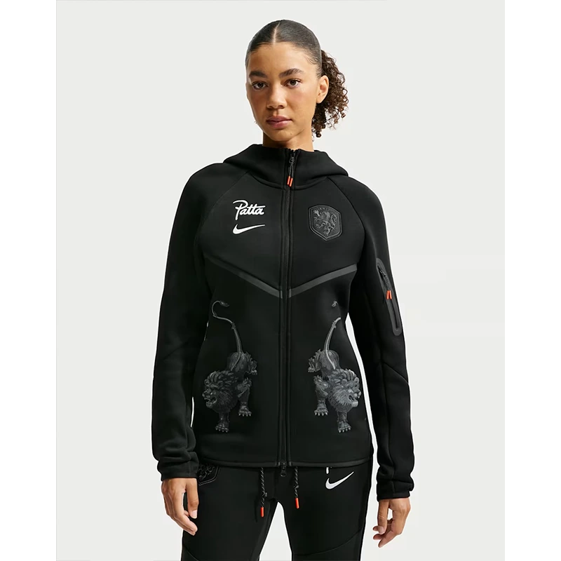 Netherlands x Patta Tech Fleece Full-Zip Windrunner Hoodie - Image 9