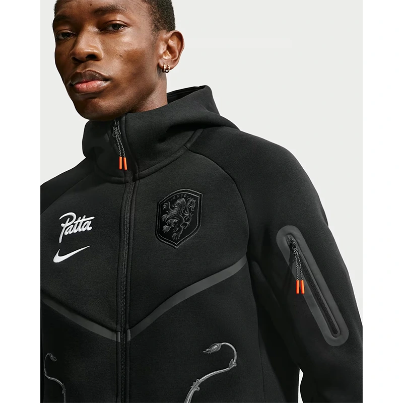 Netherlands x Patta Tech Fleece Full-Zip Windrunner Hoodie - Image 7