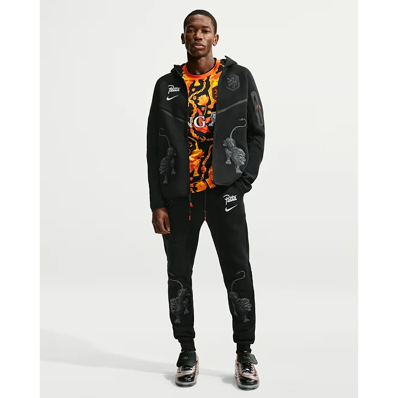Netherlands x Patta Tech Fleece Full-Zip Windrunner Hoodie - Image 6