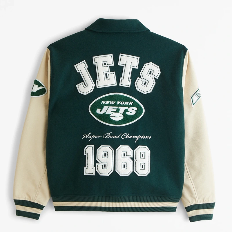 New York Jets Varsity Bomber Jacket - Image 2