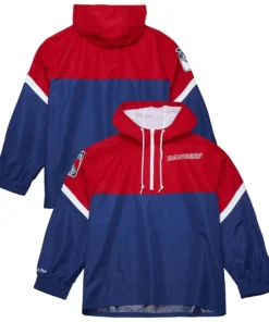 New York Rangers Mitchell & Ness Tie Breaker Anorak Windbreaker
