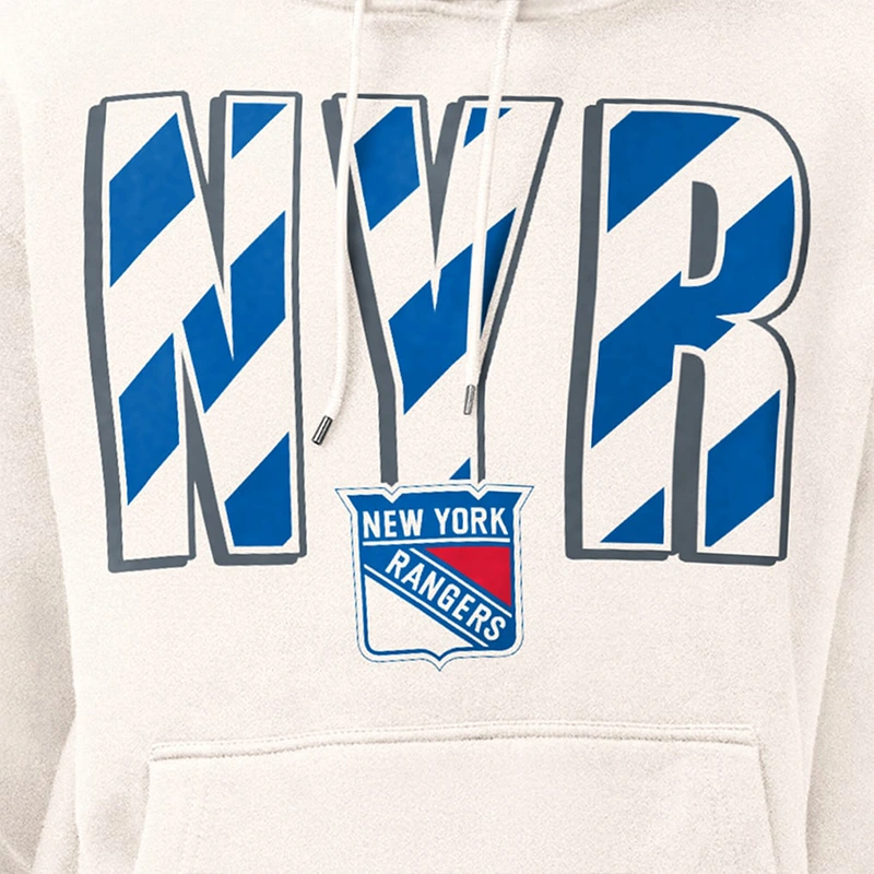 New York Rangers Starter City Abbreviation Fleece Hoodie - Image 3