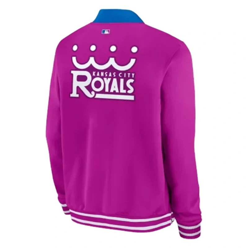 Nike Kansas City Royals Purple 2026 City Connect Bomber Jacket - Image 3