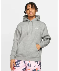 Nike Mens Brushed-Back Fleece Pullover Hoodie