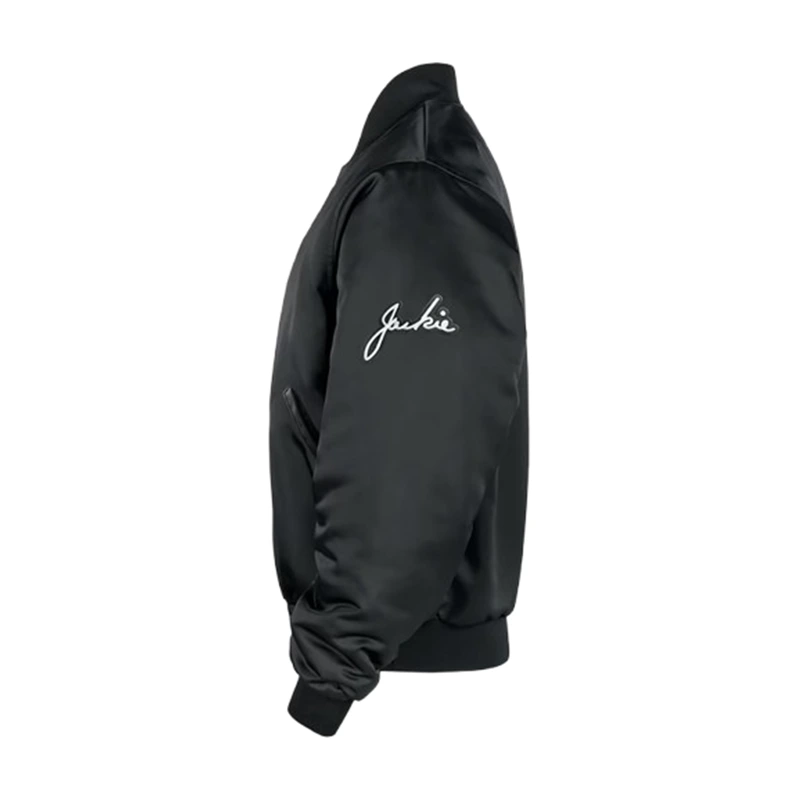 Nike x Jackie Robinson Satin Black Jacket - Image 2