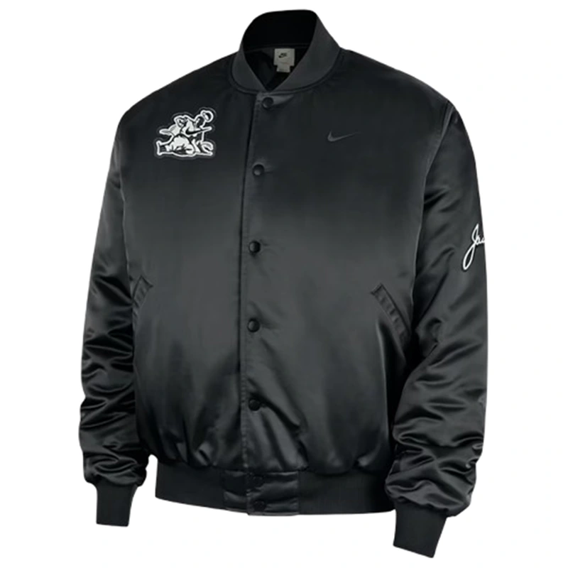 Nike x Jackie Robinson Satin Black Jacket