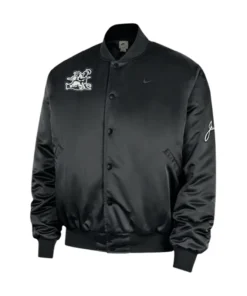 Nike x Jackie Robinson Satin Black Jacket