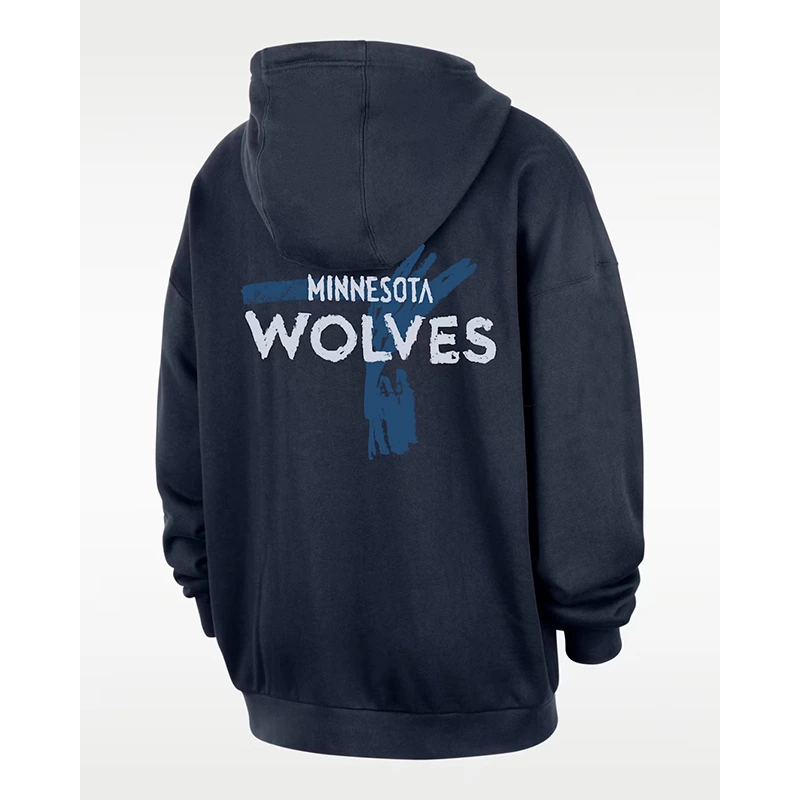 Nike x Jordan NBA Minnesota Timberwolves Courtside Club Hoodie - Image 3