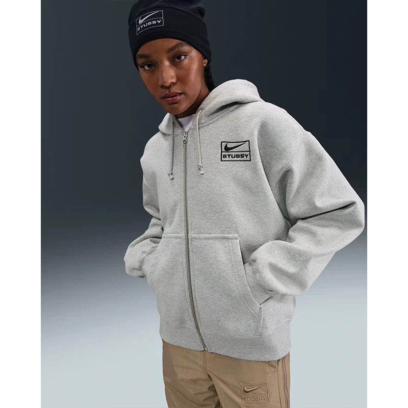 Nike x Stüssy Fleece Full-Zip Hoodie - Image 2